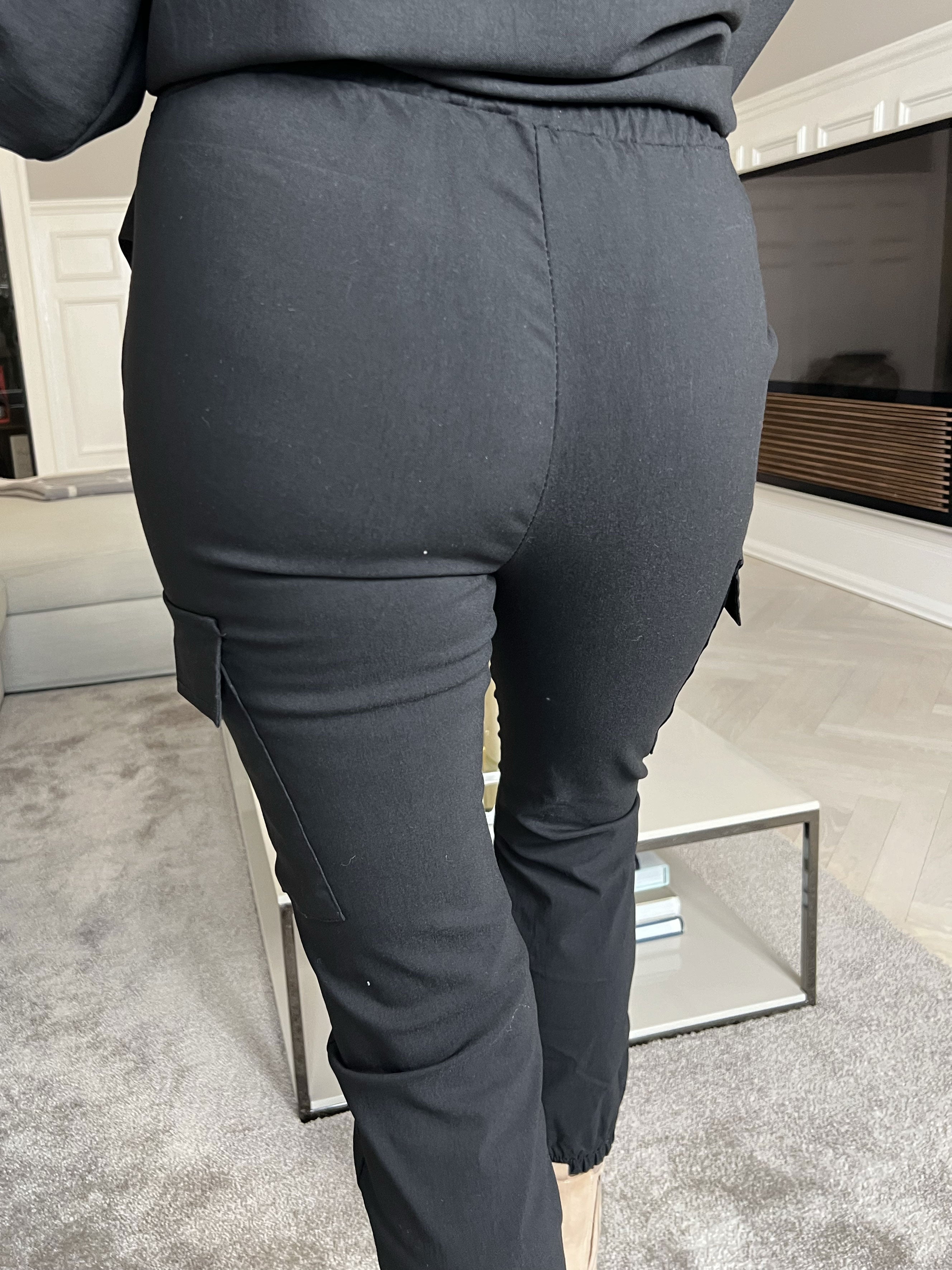 Isabella - Cargo byxor med fickor